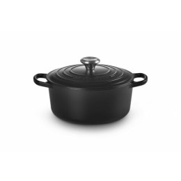 Cocotte fonte signature ronde noire Le Creuset ø 24 cm