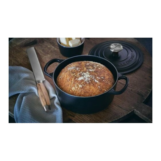 Cocotte fonte signature ronde noire Le Creuset ø 24 cm Cocotte fonte signature ronde noire Le Creuset ø 24 cm