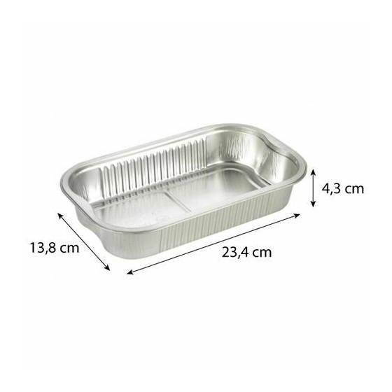 Barquette aluminium lisse Ready2Cook 964 ml - par 160 Barquette aluminium lisse Ready2Cook 964 ml - par 160