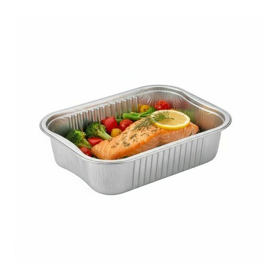 Barquette aluminium lisse Ready2Cook 750 ml - par 110 Barquette aluminium lisse Ready2Cook 750 ml - par 110