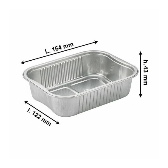 Barquette aluminium lisse Ready2Cook 750 ml - par 110 Barquette aluminium lisse Ready2Cook 750 ml - par 110