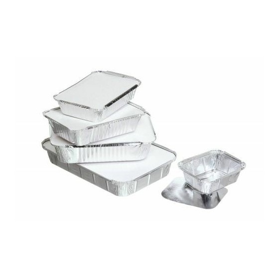 Barquette aluminium operculable 1850 ml - par 100 Barquette aluminium operculable 1850 ml - par 100