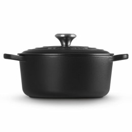 Cocotte fonte signature ronde noire Le Creuset ø 28 cm