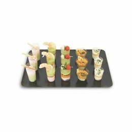 Plateau traiteur carton noir 25 x 34 cm - par 25