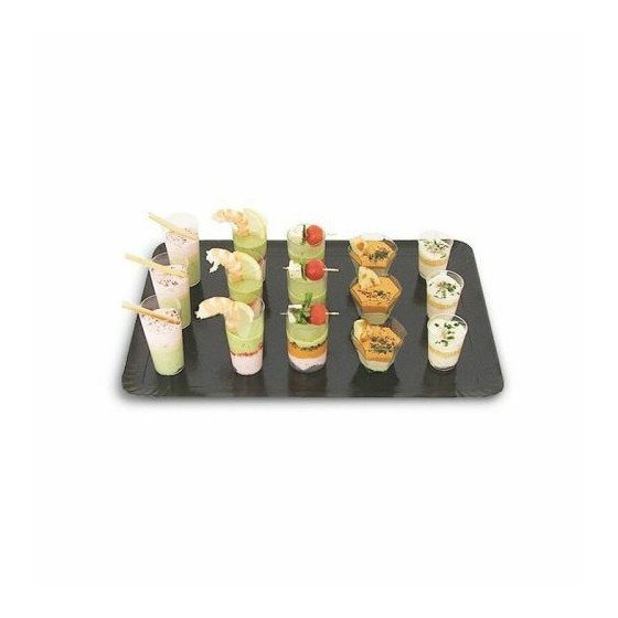 Plateau traiteur carton noir 25 x 34 cm - par 25 Plateau traiteur carton noir 25 x 34 cm - par 25