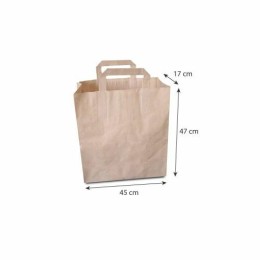 Sac kraft brun à poignées plates 45 x 17 x 47 cm - par 150