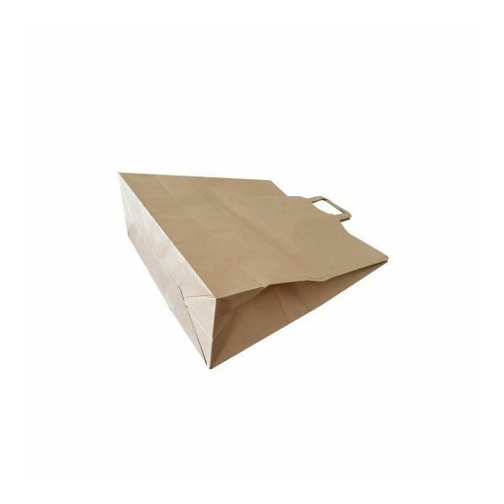 Sac kraft brun à poignées plates 45 x 17 x 47 cm - par 150 Sac kraft brun à poignées plates 45 x 17 x 47 cm - par 150