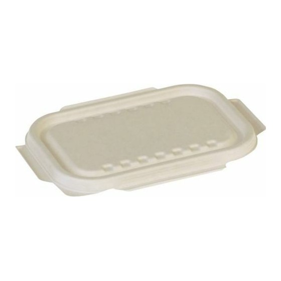 Couvercle bagasse pour barquettes bagasse 850 ml et 1000 ml - par 125 Couvercle bagasse pour barquettes bagasse 850 ml et 1000 ml - par 125