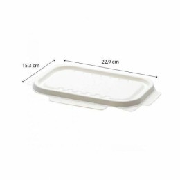 Couvercle bagasse pour barquettes bagasse 850 ml et 1000 ml - par 125