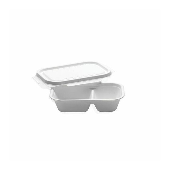Couvercle bagasse pour barquettes bagasse 850 ml et 1000 ml - par 125 Couvercle bagasse pour barquettes bagasse 850 ml et 1000 ml - par 125
