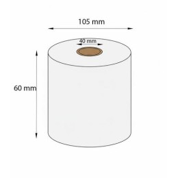 Bobine thermique continue 6 x 10,5 x 4 cm - par 24