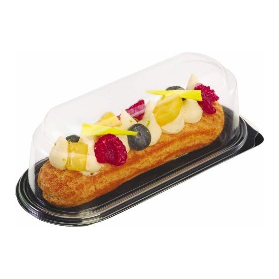 Boite à éclair fond noir avec couvercle transparent 18 x 7,5 x 5,5 cm - par 30 Boite à éclair fond noir avec couvercle transparent 18 x 7,5 x 5,5 cm - par 30