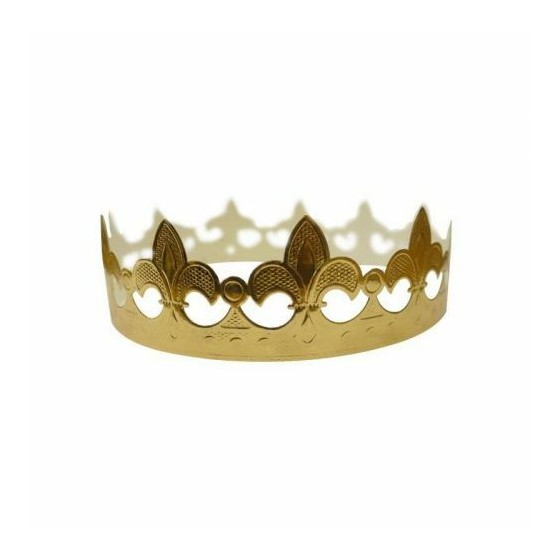 Couronne galette des rois or - par 100 Couronne galette des rois or - par 100