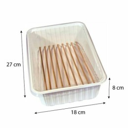 Barquette plastique à brochettes 270 cl - par 320