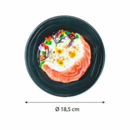 Assiette ronde PP noire ø 18,5 cm - par 20