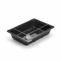 Boîte à salade plastique noire avec couvercle Freshipack 900 ml - par 30