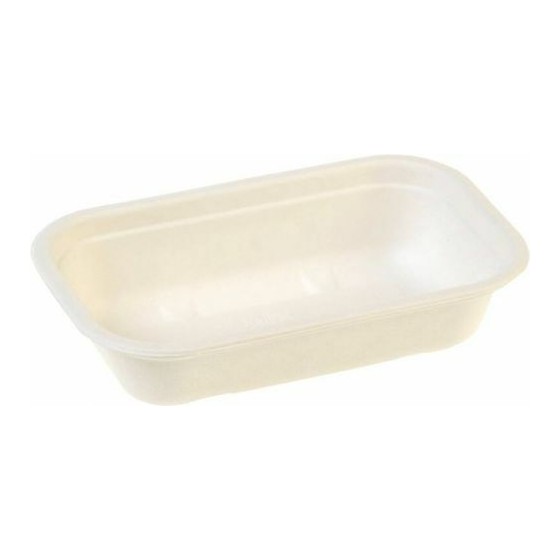 Barquette bagasse 500 ml - par 125 Barquette bagasse 500 ml - par 125