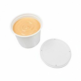 Pot plastique PP avec couvercle 500 ml - par 250