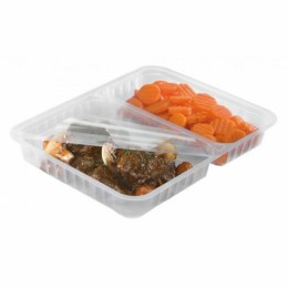 Barquette scellable 2 compartiments MCL 1000 ml - par 450