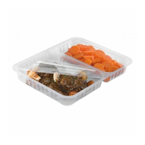 Barquette scellable 2 compartiments MCL 1000 ml - par 450 Barquette scellable 2 compartiments MCL 1000 ml - par 450