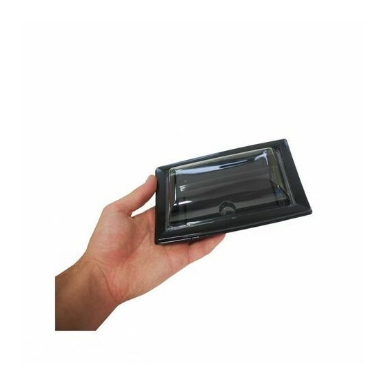 Ravier noir sushi et produits frais Quadripack + couvercle 17 x 10,5 cm - par 25 Ravier noir sushi et produits frais Quadripack + couvercle 17 x 10,5 cm - par 25