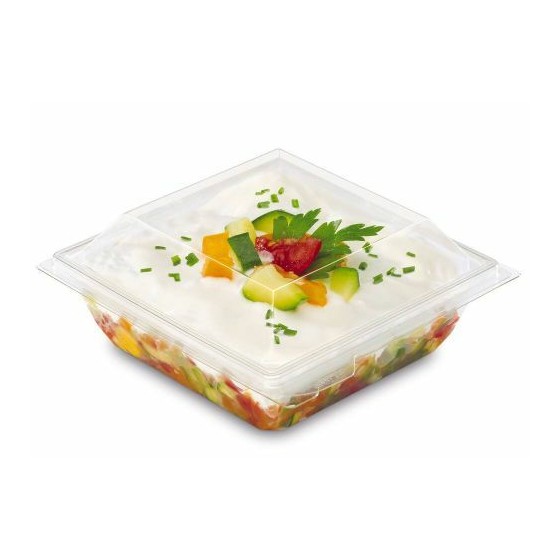 Pot FRESHIPACK cristal 500 ml avec couvercle - par 30 Pot FRESHIPACK cristal 500 ml avec couvercle - par 30