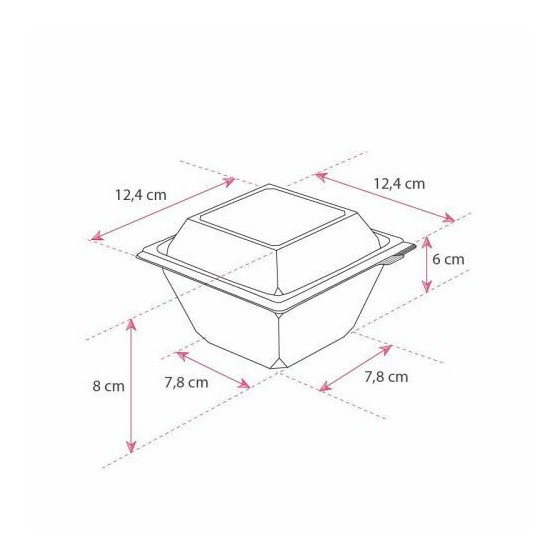 Pot FRESHIPACK cristal 500 ml avec couvercle - par 30 Pot FRESHIPACK cristal 500 ml avec couvercle - par 30