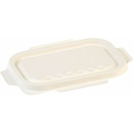 Couvercle bagasse pour barquettes bagasse 500 ml et 650 ml - par 125
