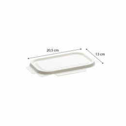 Couvercle bagasse pour barquettes bagasse 500 ml et 650 ml - par 125