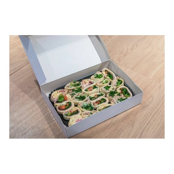 Boite pâtissière blanche 43 x 29 x 6 cm - par 25 Boite pâtissière blanche 43 x 29 x 6 cm - par 25