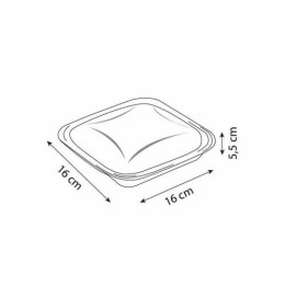 Boite à salade Crudipack 500 ml cristal avec couvercle - par 80