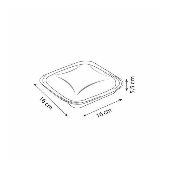 Boite à salade Crudipack 500 ml cristal avec couvercle - par 80 Boite à salade Crudipack 500 ml cristal avec couvercle - par 80