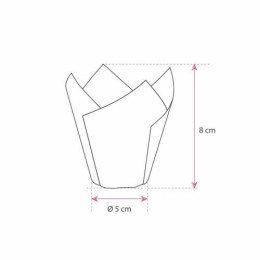 Caissette de cuisson Tulip couleurs assorties 8 x 5 cm - par 240