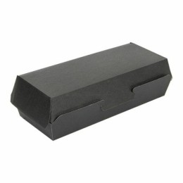 Boîte alimentaire rectangulaire kraft noir 2000 ml - par 50