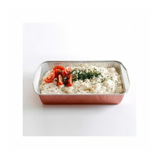 Barquette aluminium cuivrée 4000 ml - par 100 Barquette aluminium cuivrée 4000 ml - par 100