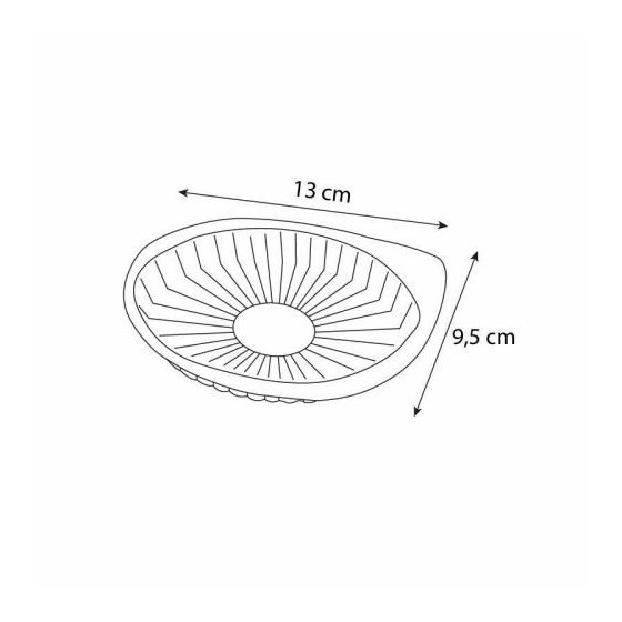 Barquette pour steak haché ovale blanche - par 2500 Barquette pour steak haché ovale blanche - par 2500