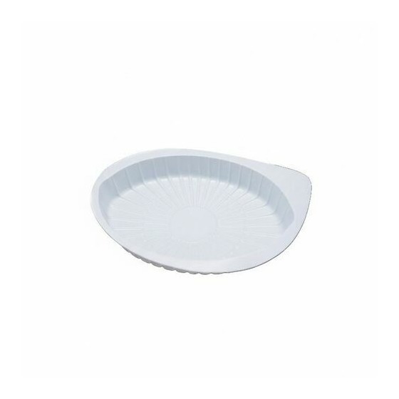 Barquette pour steak haché ovale blanche - par 2500 Barquette pour steak haché ovale blanche - par 2500