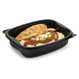 Barquette plastique noire Bistro 900 ml - par 20