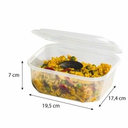 Boite à couvercle charnière PP translucide 150 cl - par 192