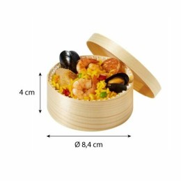 Boîte en bois Naturabox + papier cuisson 15 cl - par 300