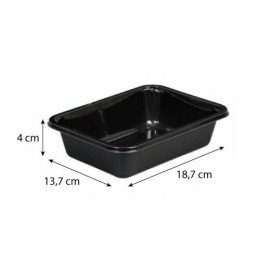 Barquette CPET scellable noir 65 cl - par 500