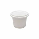 Pot plastique PP avec couvercle 125 ml - par 250