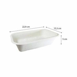 Barquette bagasse 850 ml - par 125