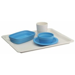 Plateau GN1/2 végétal réutilisable Lilitouch blanc - par 15