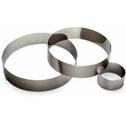 Cercle à mousse inox ø 6,5 x 4 cm