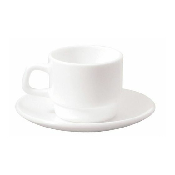Tasse à thé blanche verre trempé 13 cl ø 7 cm - par 12