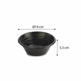 Bol rond PP noir ø 14 cm - par 20