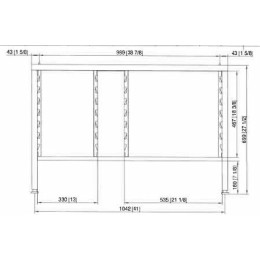 Soubassement II pour iCombi 6 et 10 niveaux GN2/1