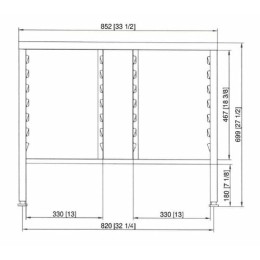 Soubassement II pour iCombi 6 et 10 niveaux GN1/1