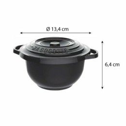 Cocotte plastique micro-ondable noire 55 cl - par 25